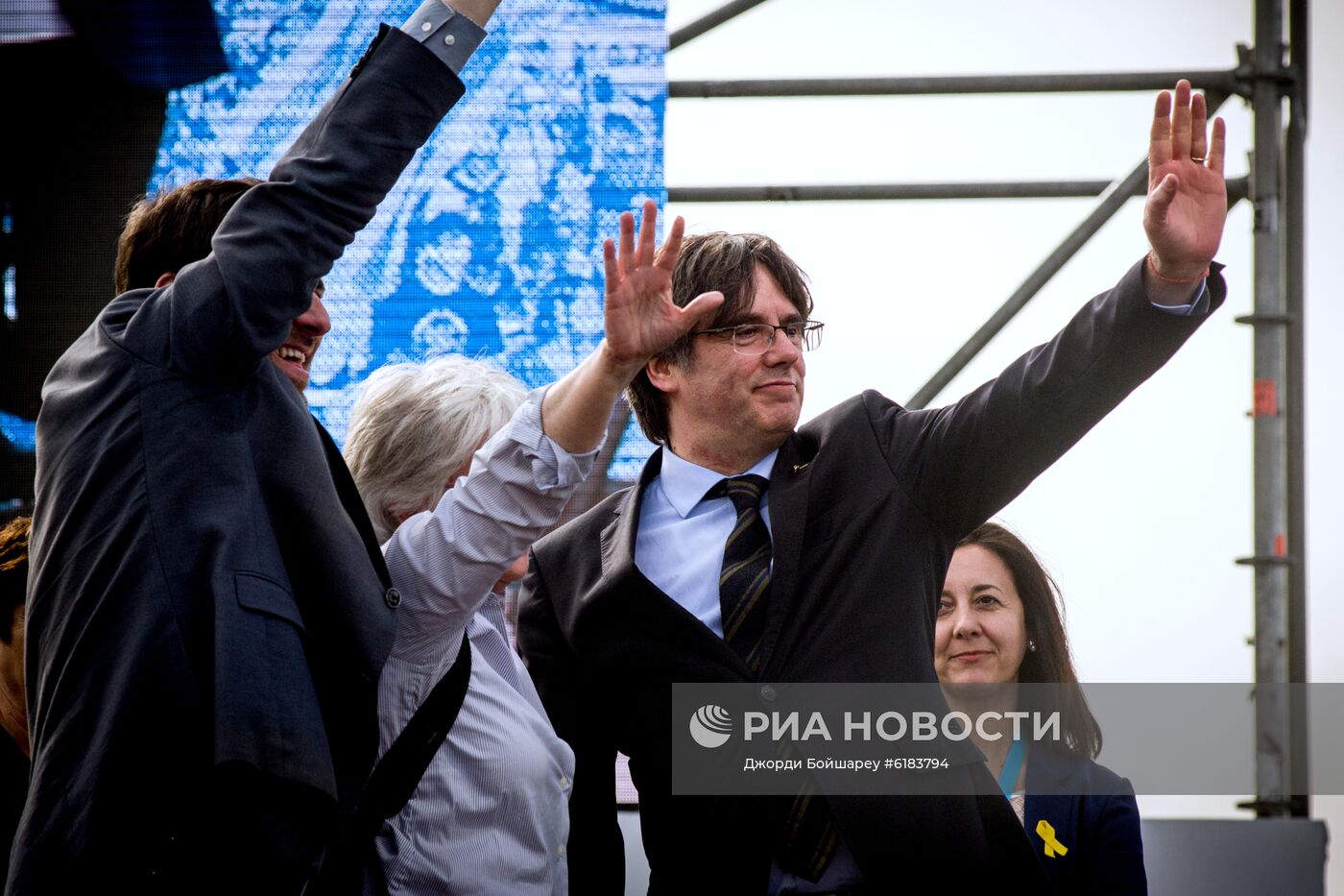 Митинг сторонников Пучдемона в Перпиньяне