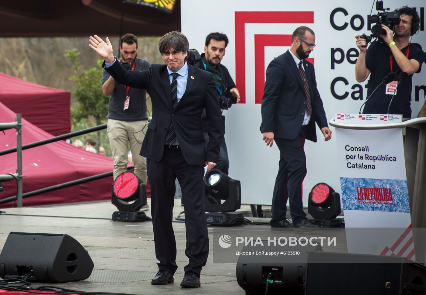 Митинг сторонников Пучдемона в Перпиньяне