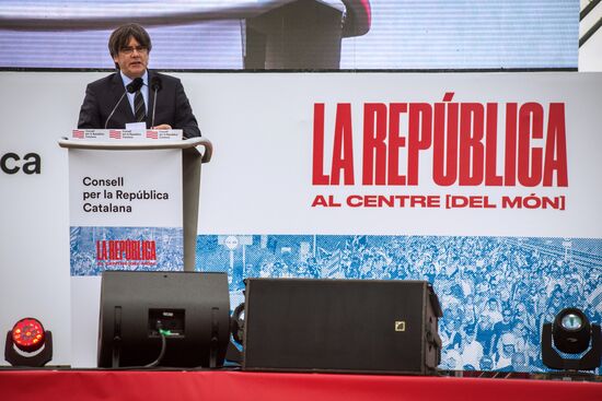 Митинг сторонников Пучдемона в Перпиньяне