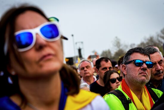 Митинг сторонников Пучдемона в Перпиньяне