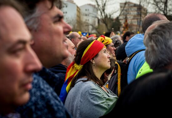 Митинг сторонников Пучдемона в Перпиньяне