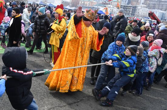 Празднование Масленицы в регионах России