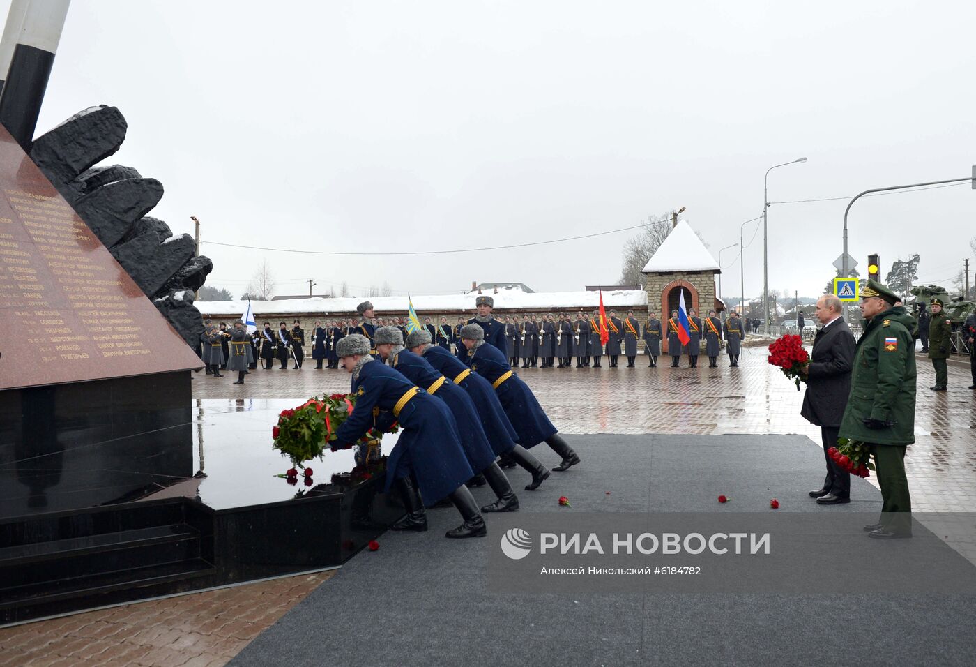 Рабочая поездка президента РФ В. Путина в Псковскую область