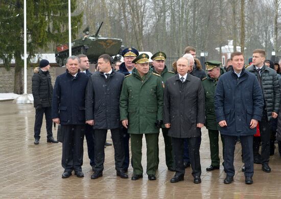 Рабочая поездка президента РФ В. Путина в Псковскую область