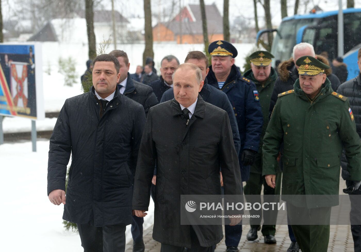 Рабочая поездка президента РФ В. Путина в Псковскую область