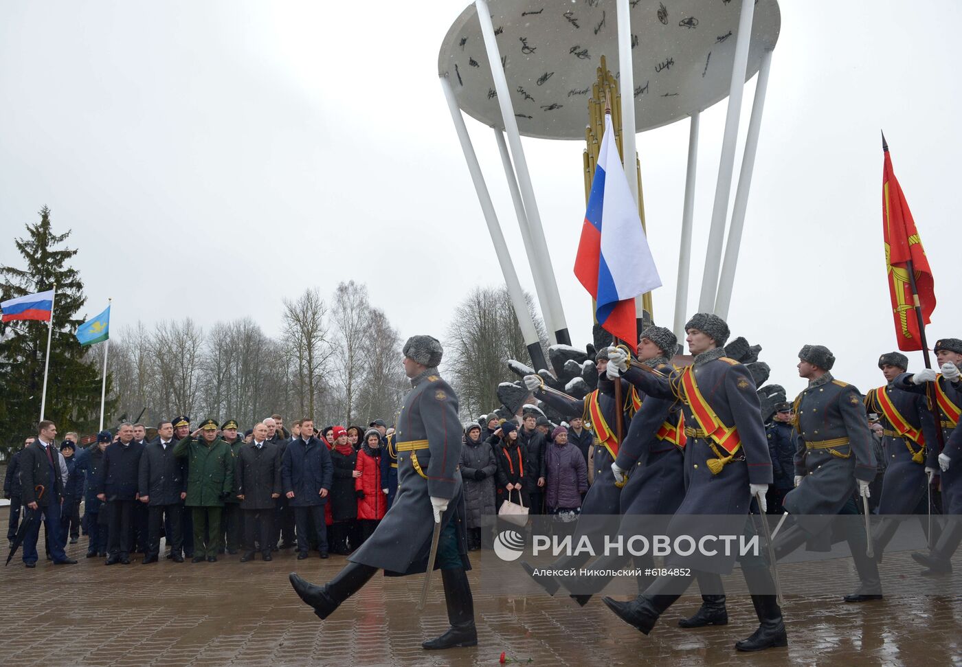 Рабочая поездка президента РФ В. Путина в Псковскую область