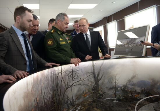 Рабочая поездка президента РФ В. Путина в Псковскую область