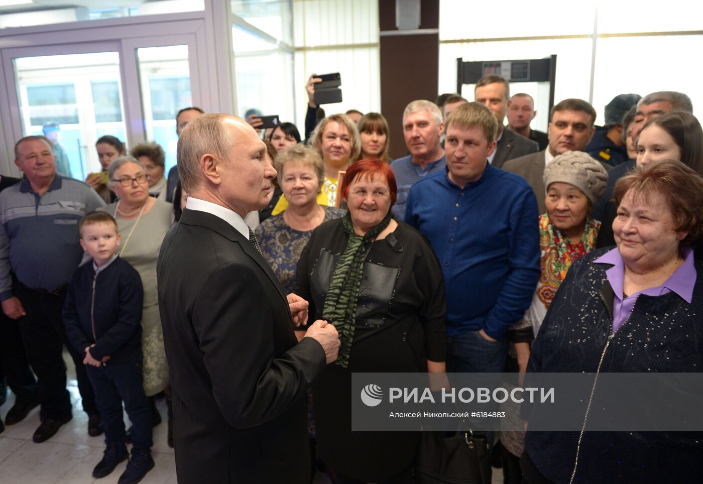 Рабочая поездка президента РФ В. Путина в Псковскую область