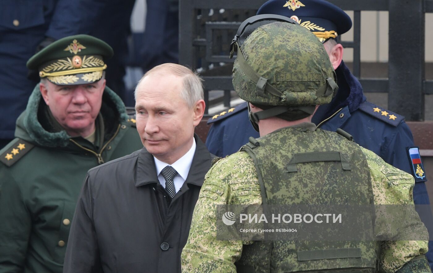 Рабочая поездка президента РФ В. Путина в Псковскую область