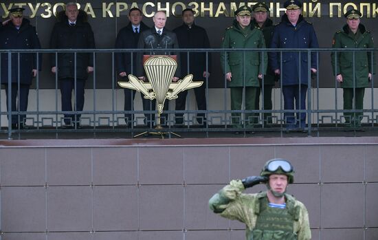 Рабочая поездка президента РФ В. Путина в Псковскую область