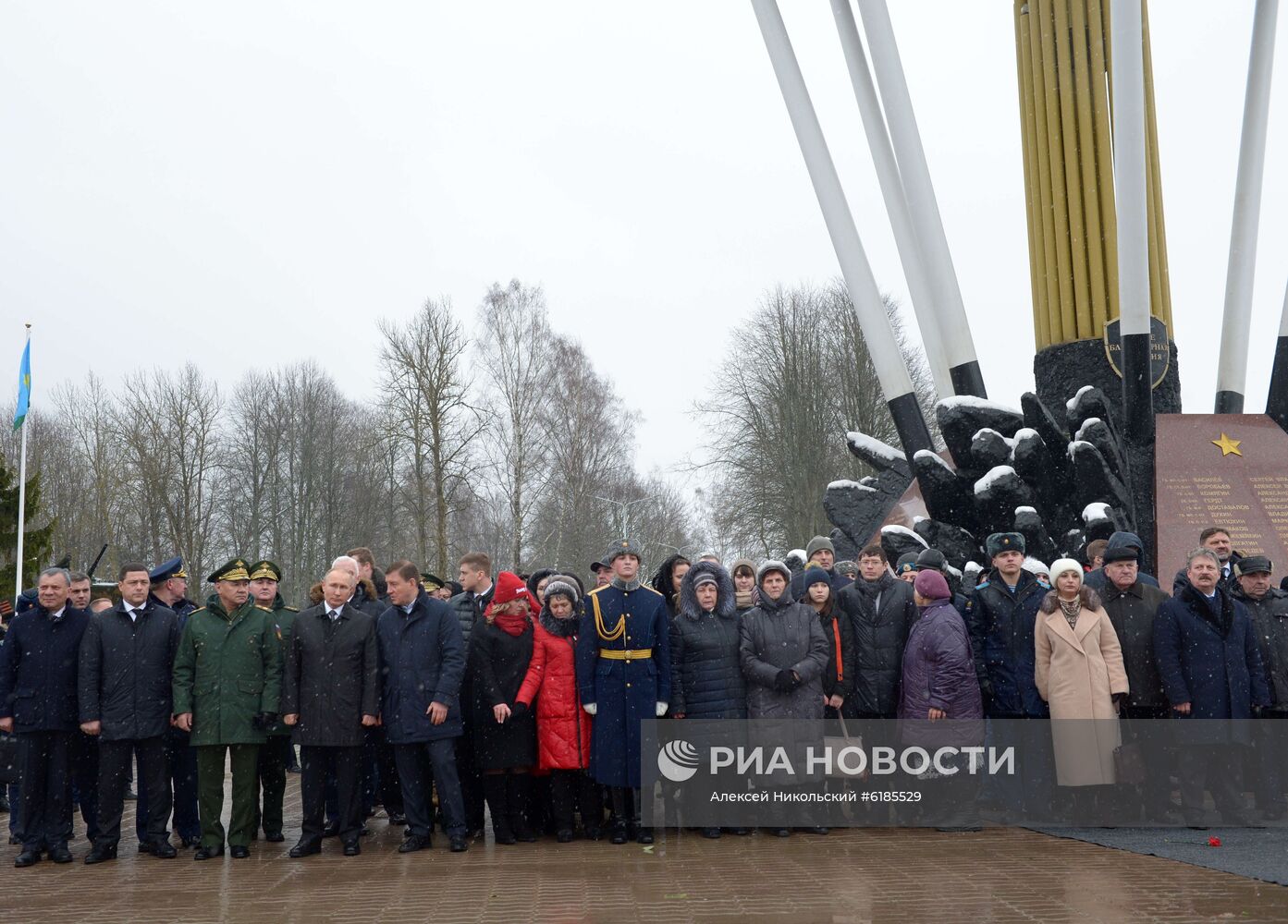 Рабочая поездка президента РФ В. Путина в Псковскую область