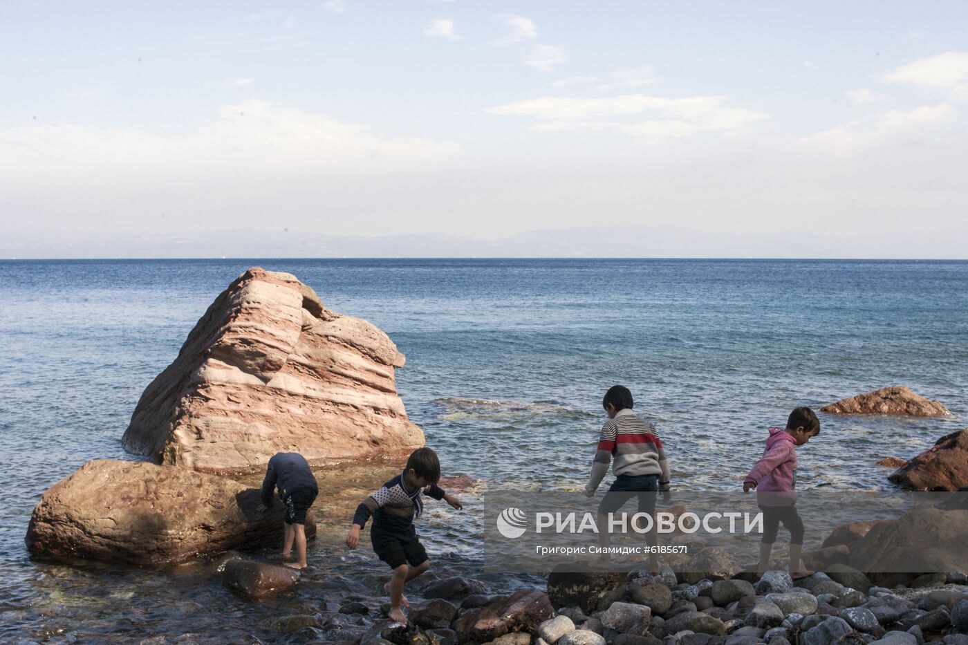 Лагерь беженцев на острове Лесбос