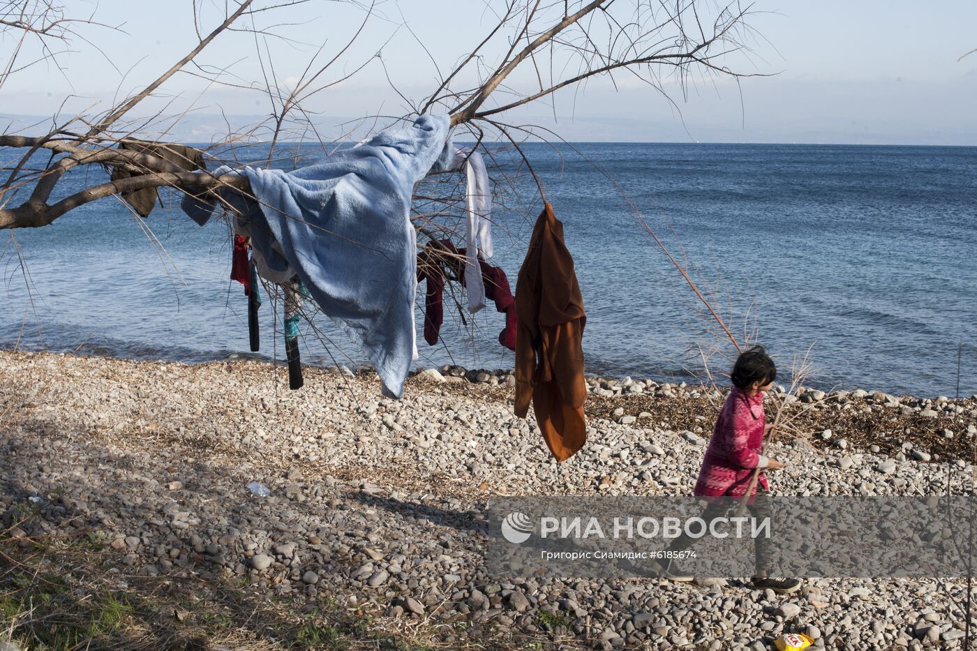 Лагерь беженцев на острове Лесбос