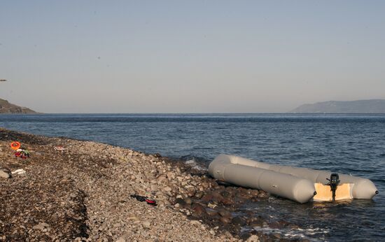 Лагерь беженцев на острове Лесбос