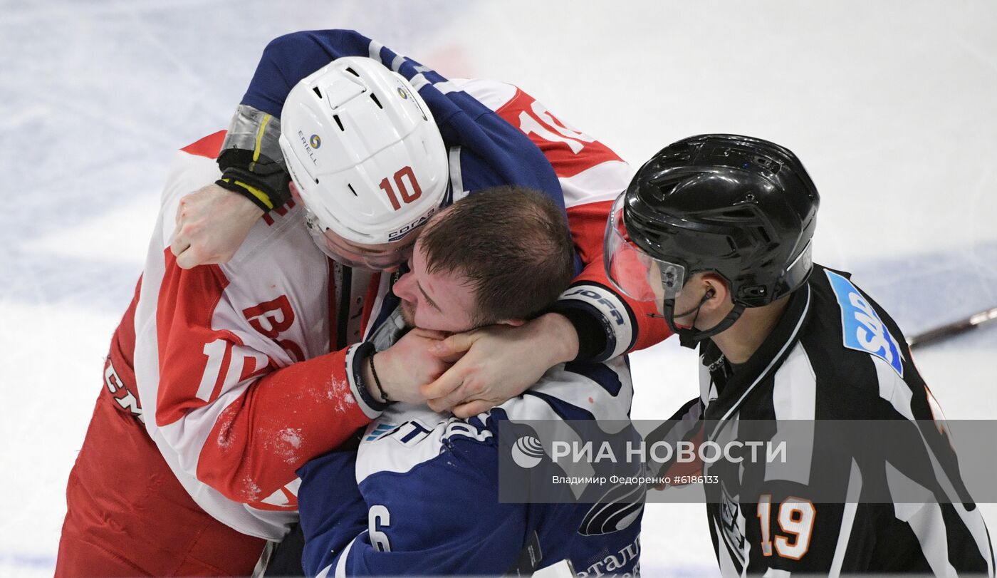 Хоккей. КХЛ. Матч "Динамо" (Москва) "Спартак"