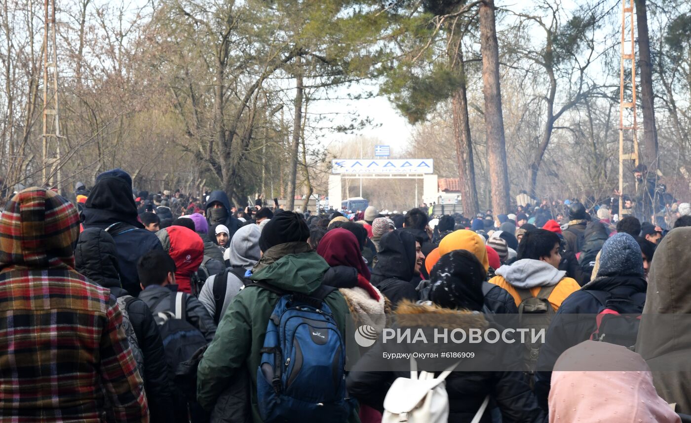 Ситуация с беженцами на границе Турции и Греции