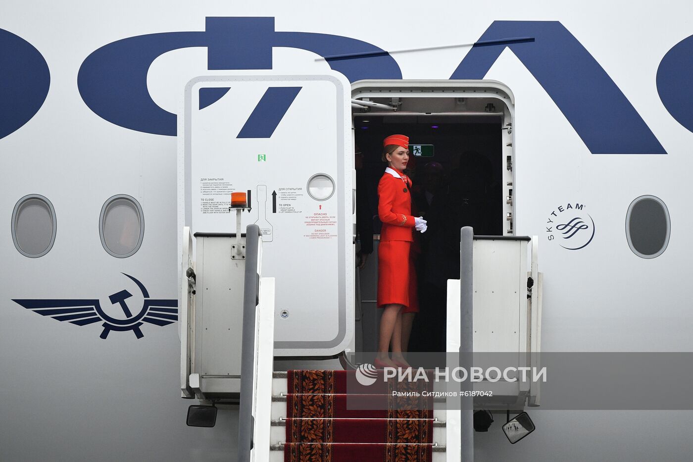 Презентация первого Airbus А350-900 авиакомпании "Аэрофлот"