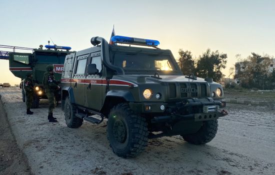 Российская военная полиция в сирийской провинции Идлиб