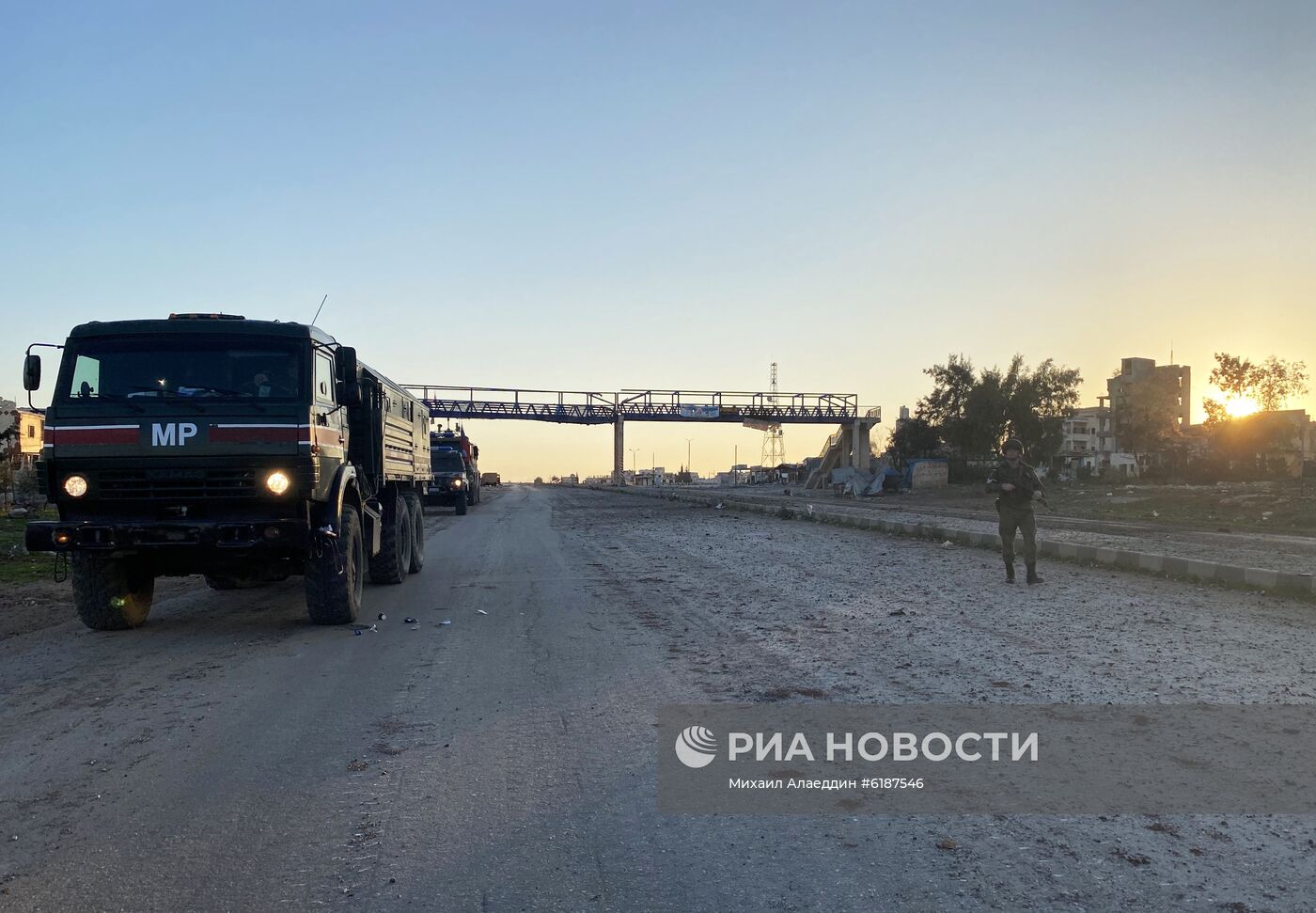 Российская военная полиция в сирийской провинции Идлиб
