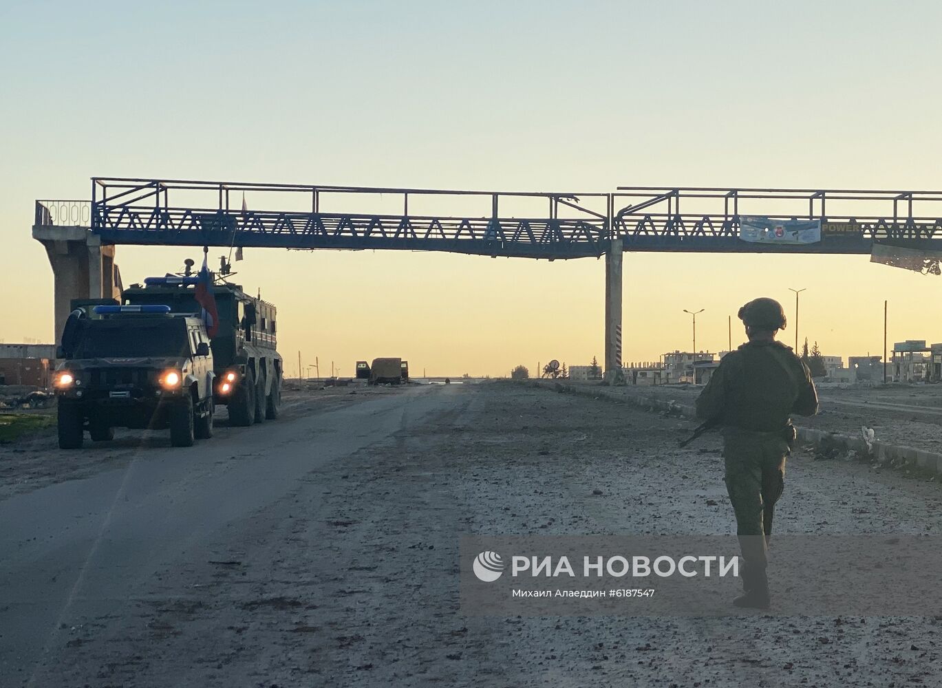 Российская военная полиция в сирийской провинции Идлиб
