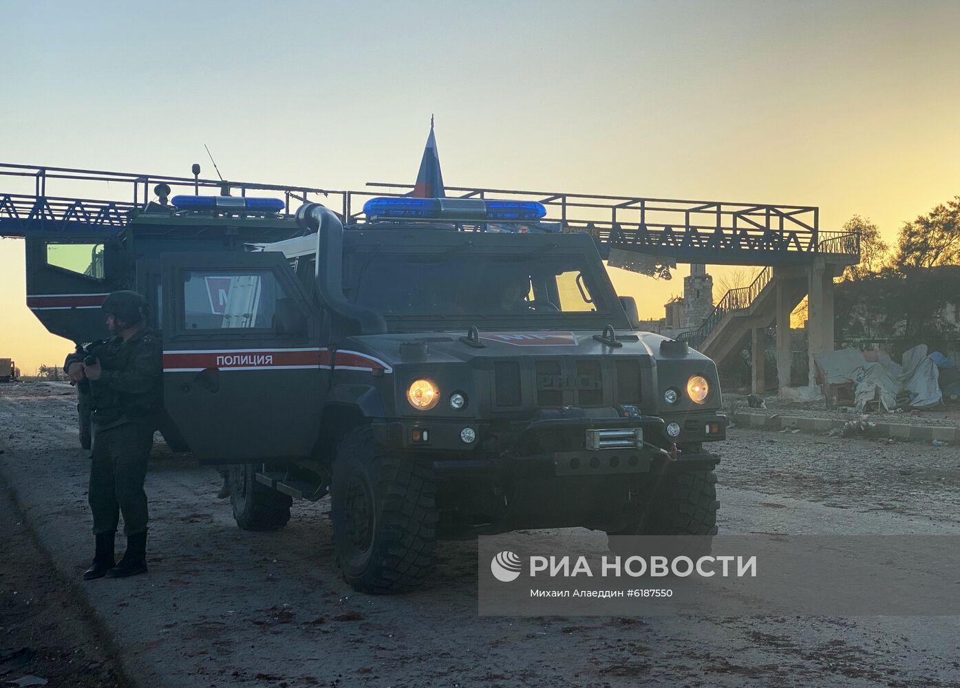 Российская военная полиция в сирийской провинции Идлиб