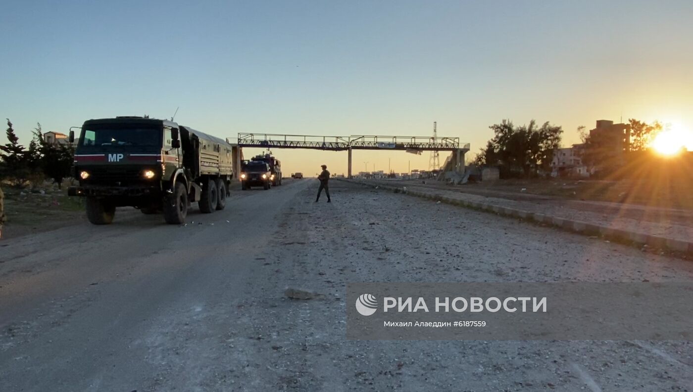 Российская военная полиция в сирийской провинции Идлиб