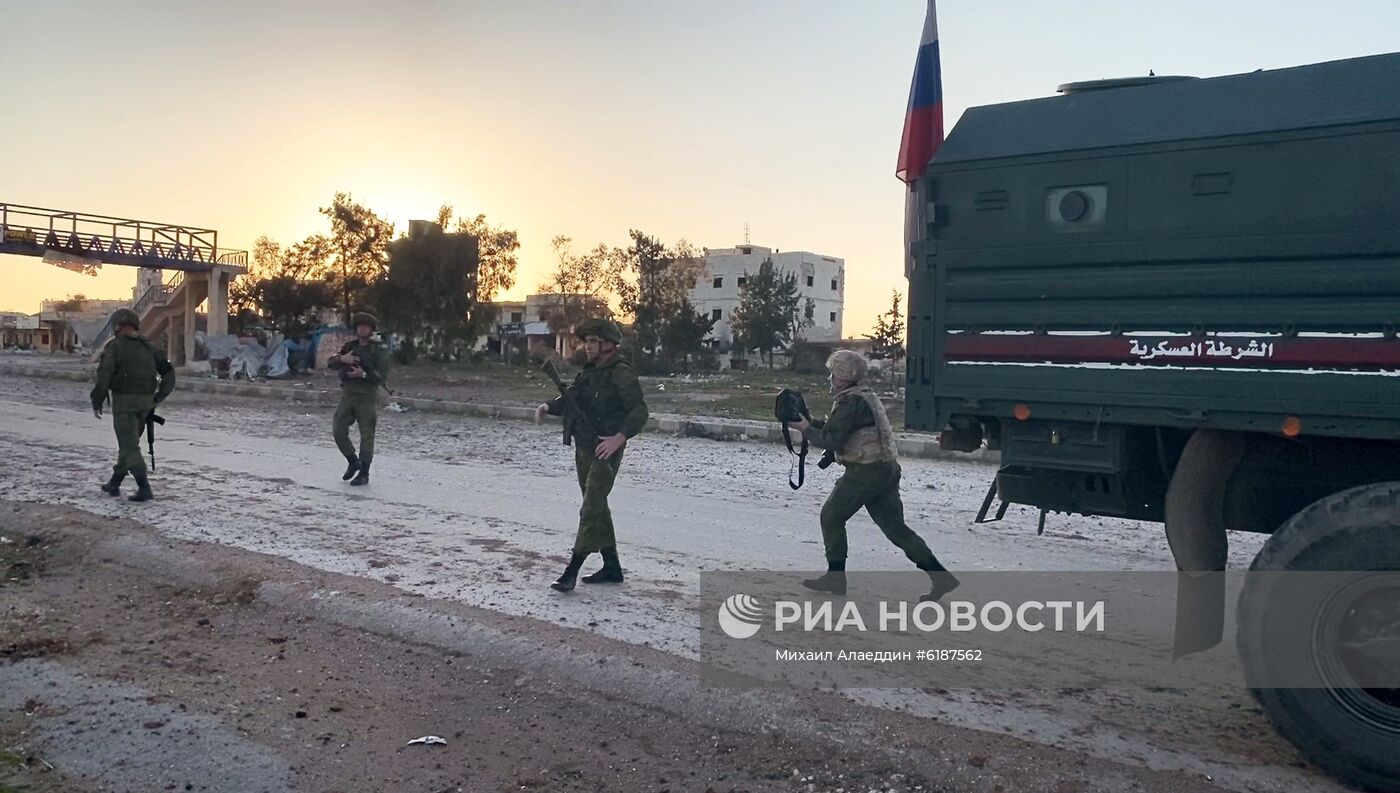 Российская военная полиция в сирийской провинции Идлиб