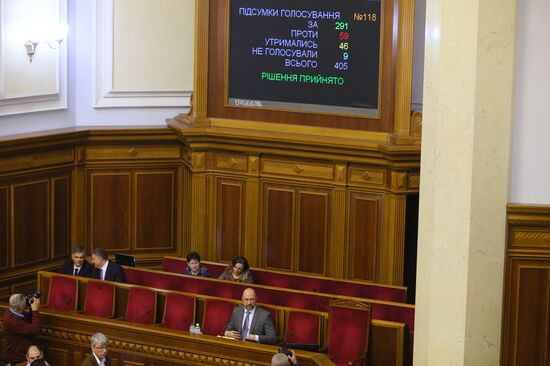 Внеочередное заседание Верховной рады Украины