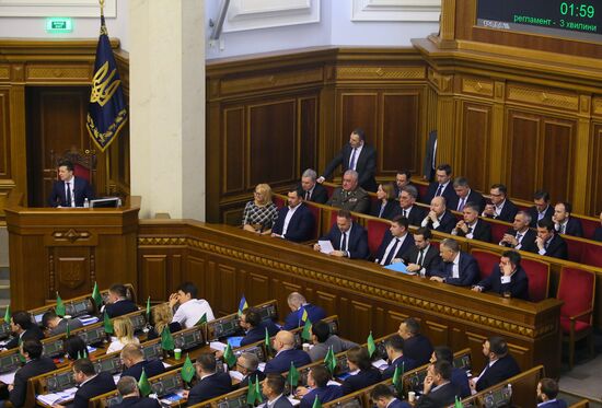 Внеочередное заседание Верховной рады Украины