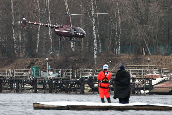 Учения по ликвидации последствий весеннего половодья в Московской области