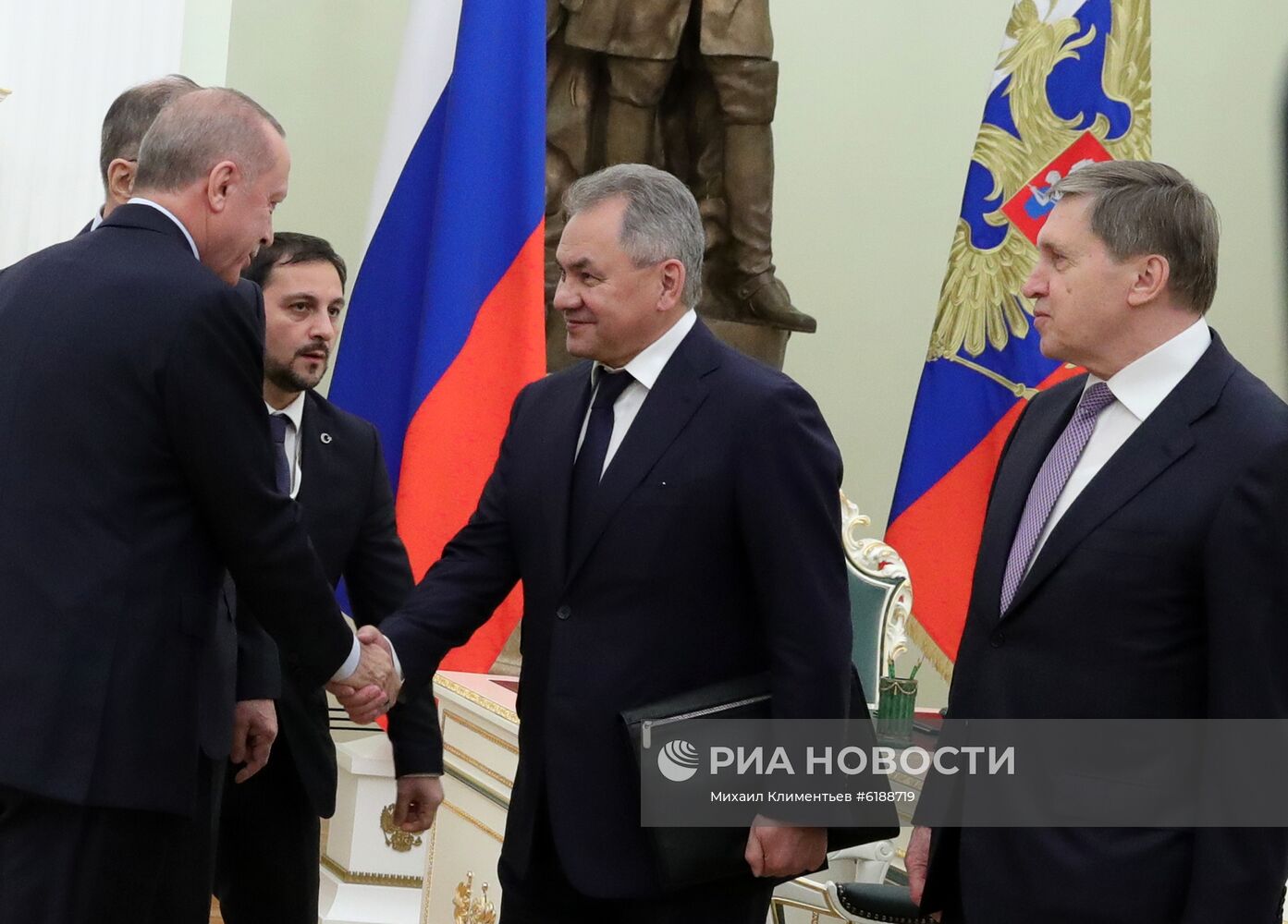 Президент РФ В. Путин встретился с президентом Турции Р. Эрдоганом