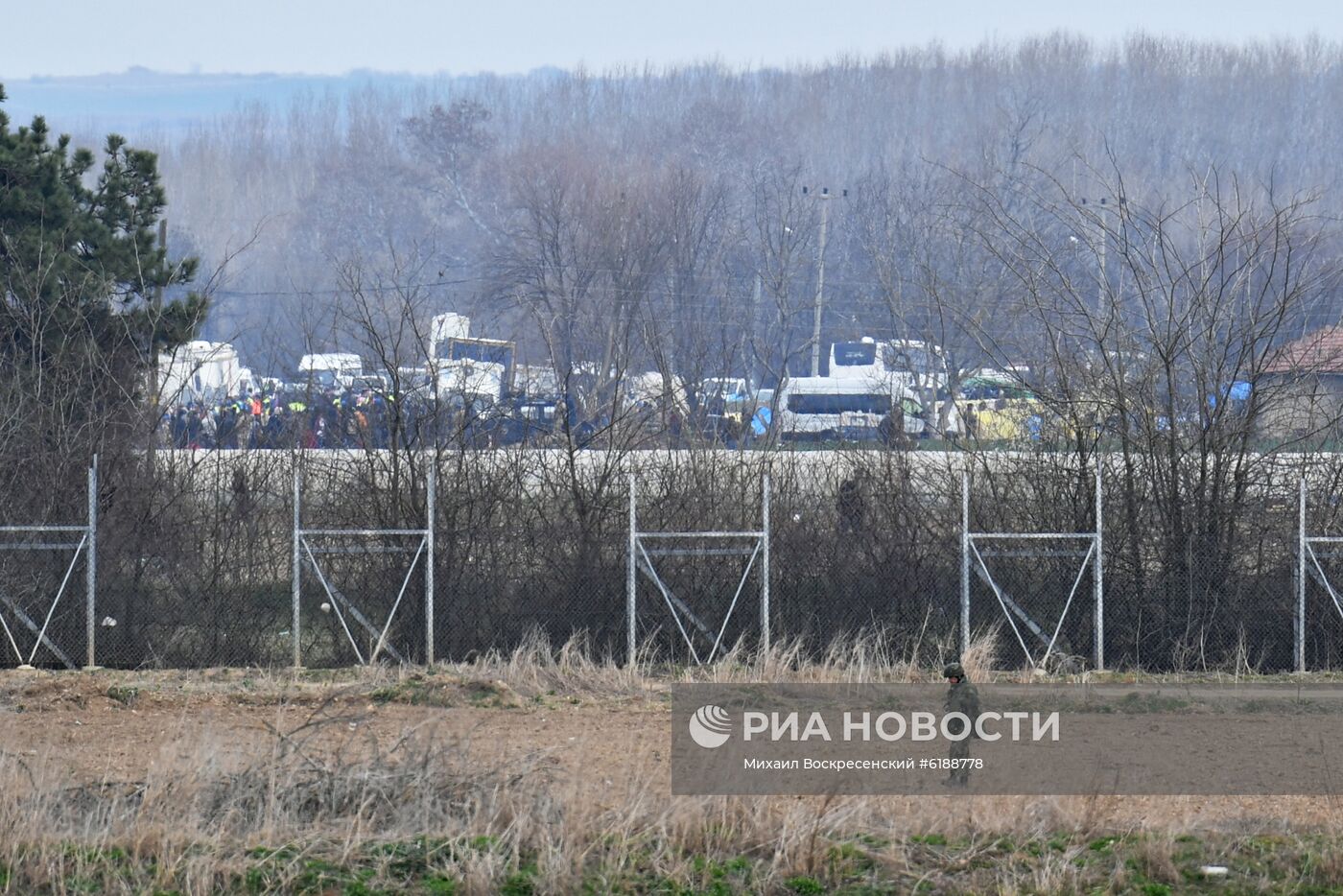 Ситуация с беженцами на границе Греции с Турцией