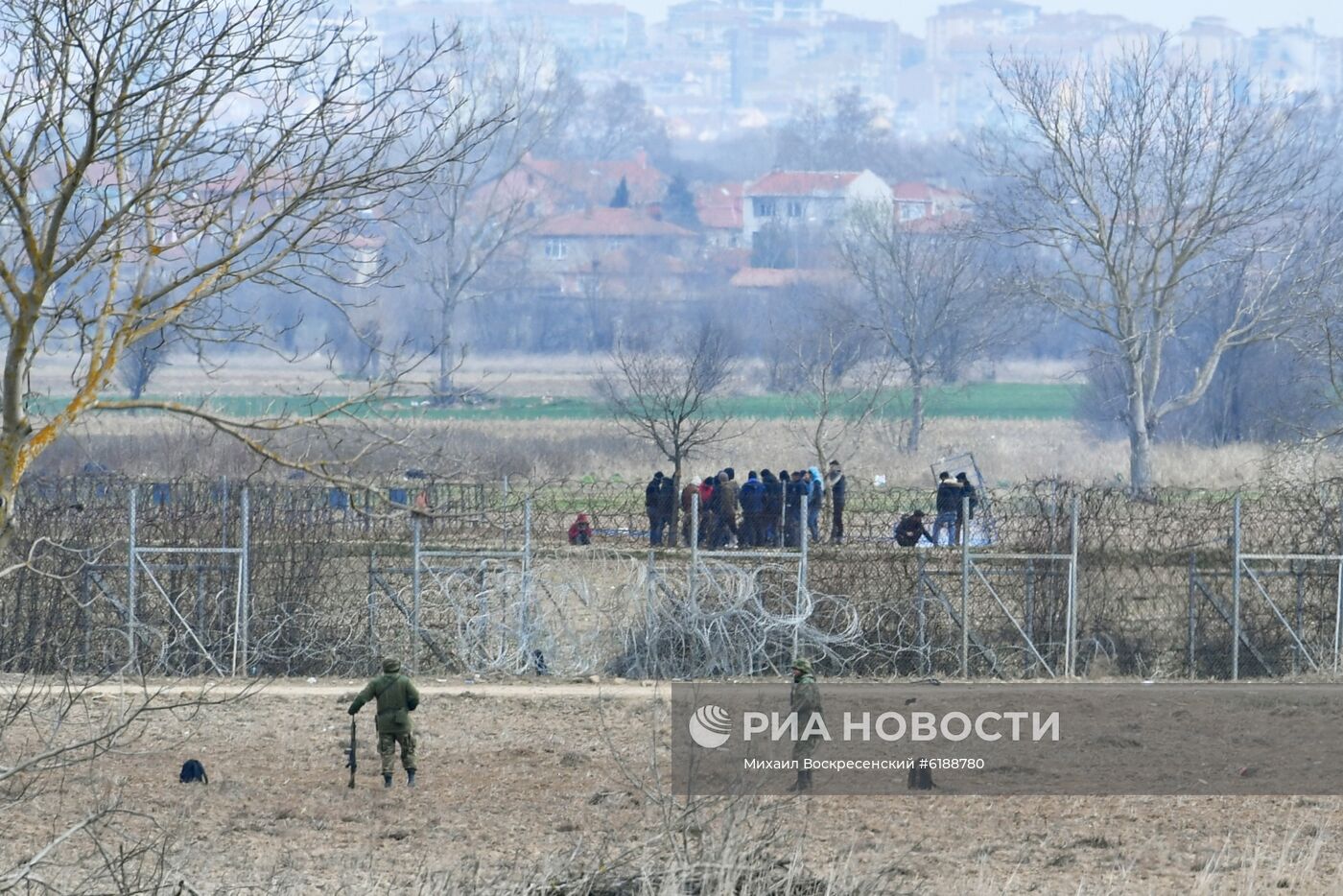 Ситуация с беженцами на границе Греции с Турцией