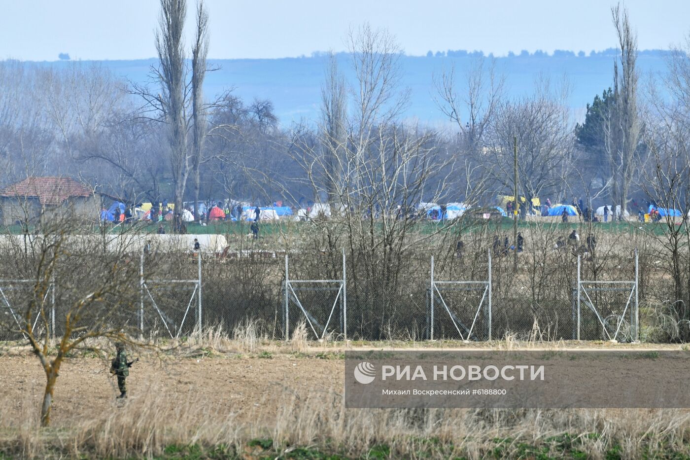 Ситуация с беженцами на границе Греции с Турцией