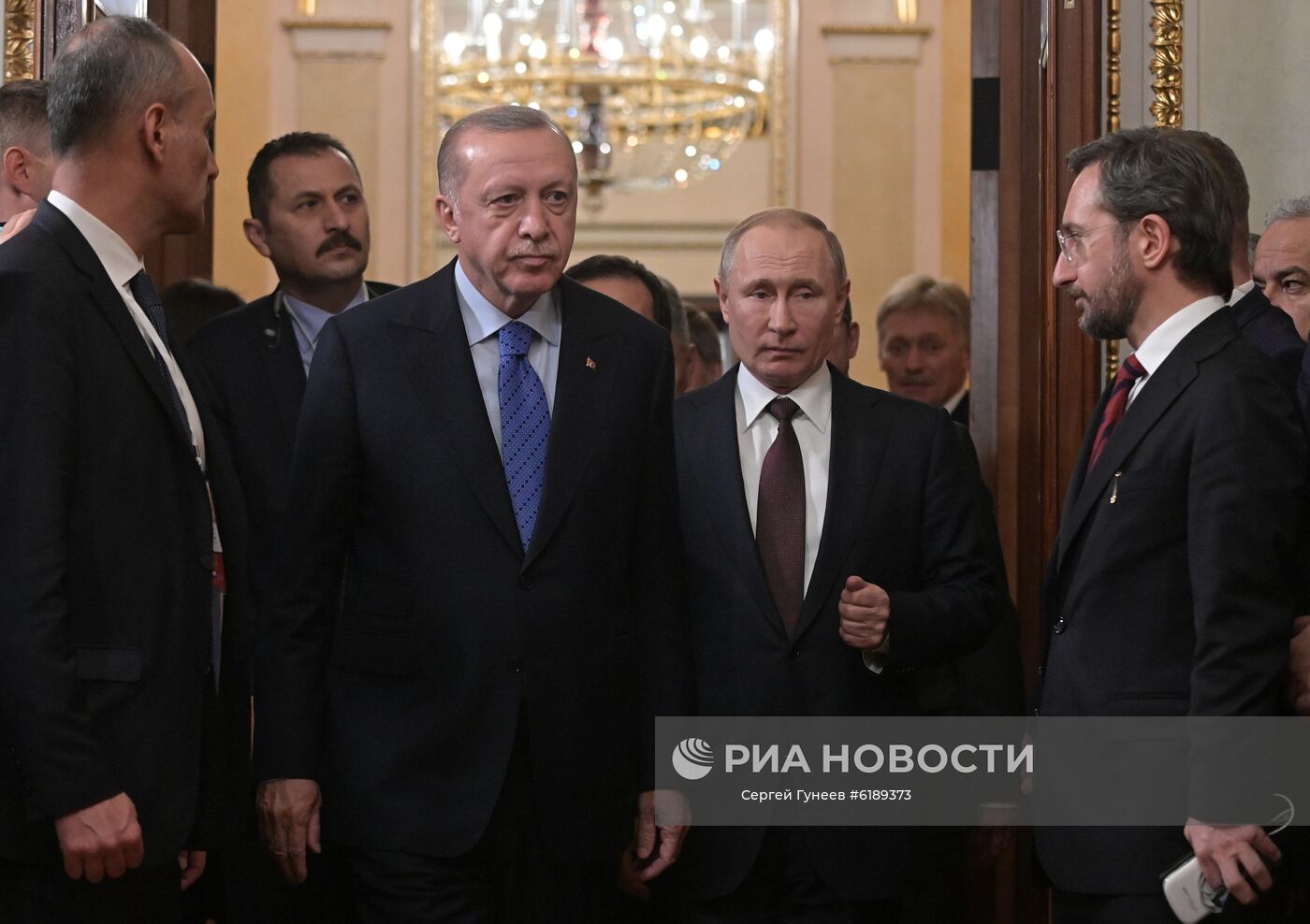 Президент РФ В. Путин встретился с президентом Турции Р. Эрдоганом