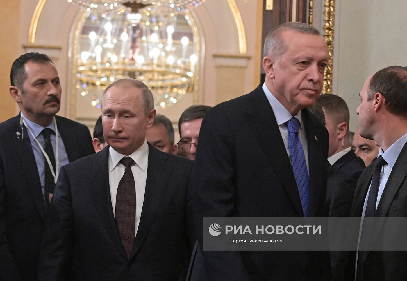 Президент РФ В. Путин встретился с президентом Турции Р. Эрдоганом
