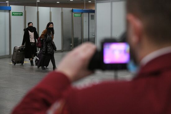 В Шереметьево усилили санитарный контроль в связи с коронавирусом  