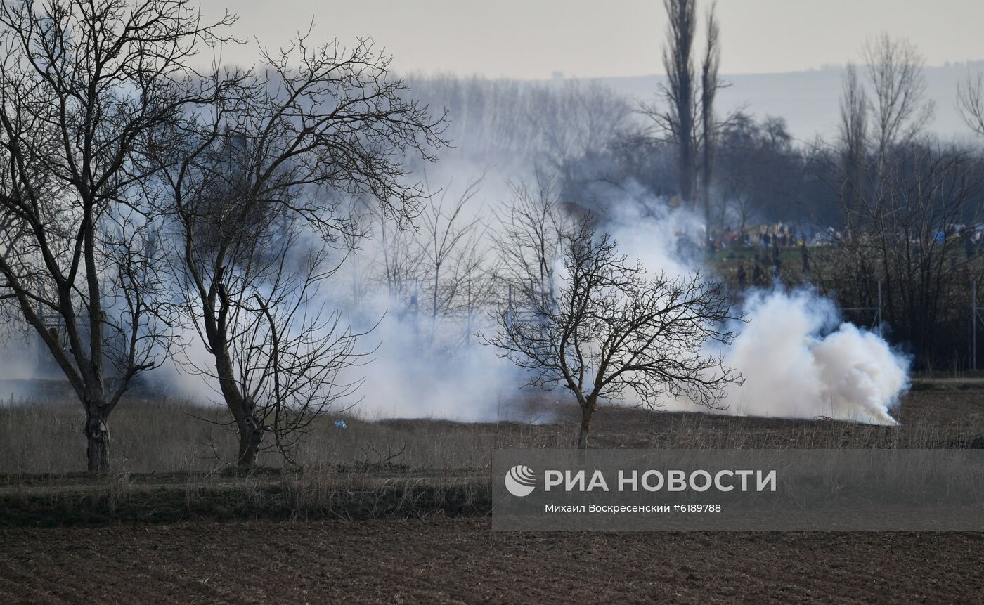 Ситуация с беженцами на границе Греции с Турцией