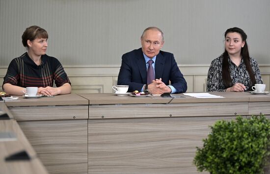 Рабочая поездка президента РФ В. Путина в Ивановскую область