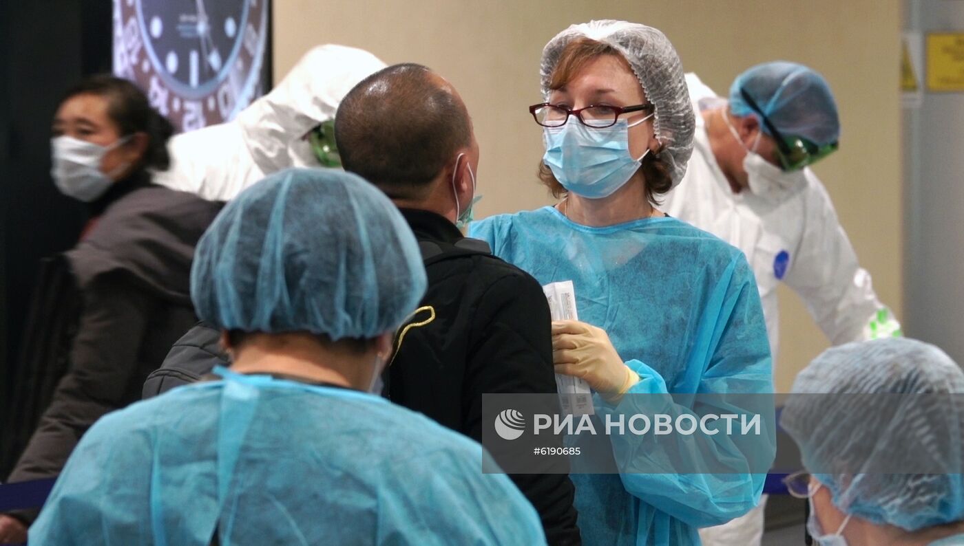 В Шереметьево усилили санитарный контроль в связи с коронавирусом