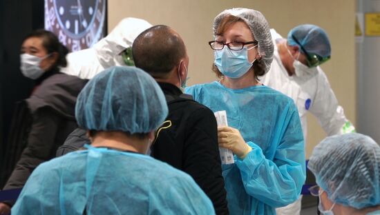 В Шереметьево усилили санитарный контроль в связи с коронавирусом