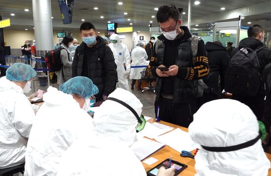 В Шереметьево усилили санитарный контроль в связи с коронавирусом