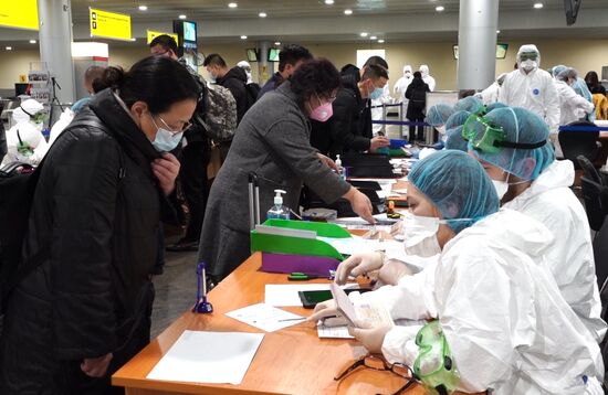 В Шереметьево усилили санитарный контроль в связи с коронавирусом