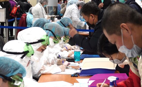 В Шереметьево усилили санитарный контроль в связи с коронавирусом