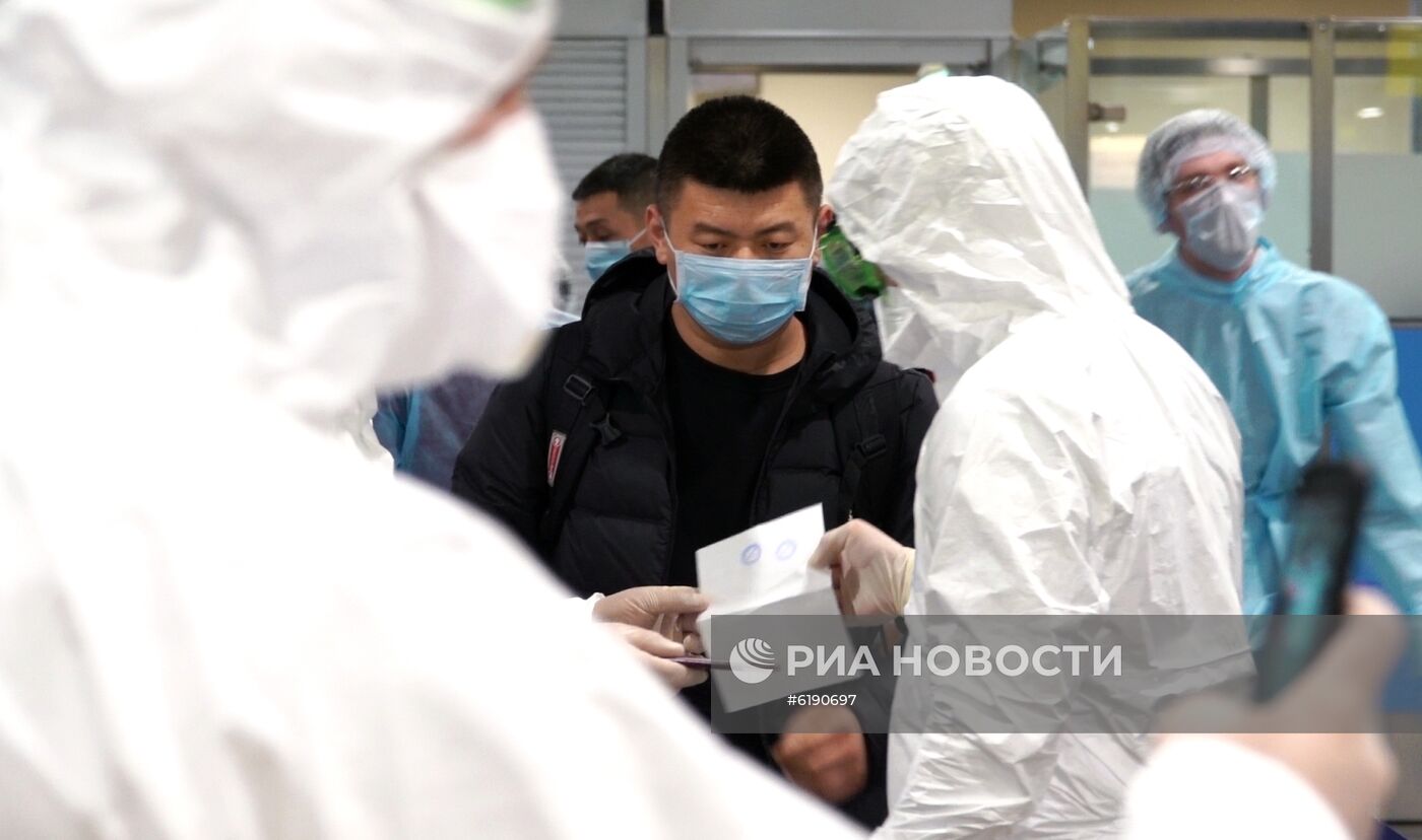 В Шереметьево усилили санитарный контроль в связи с коронавирусом