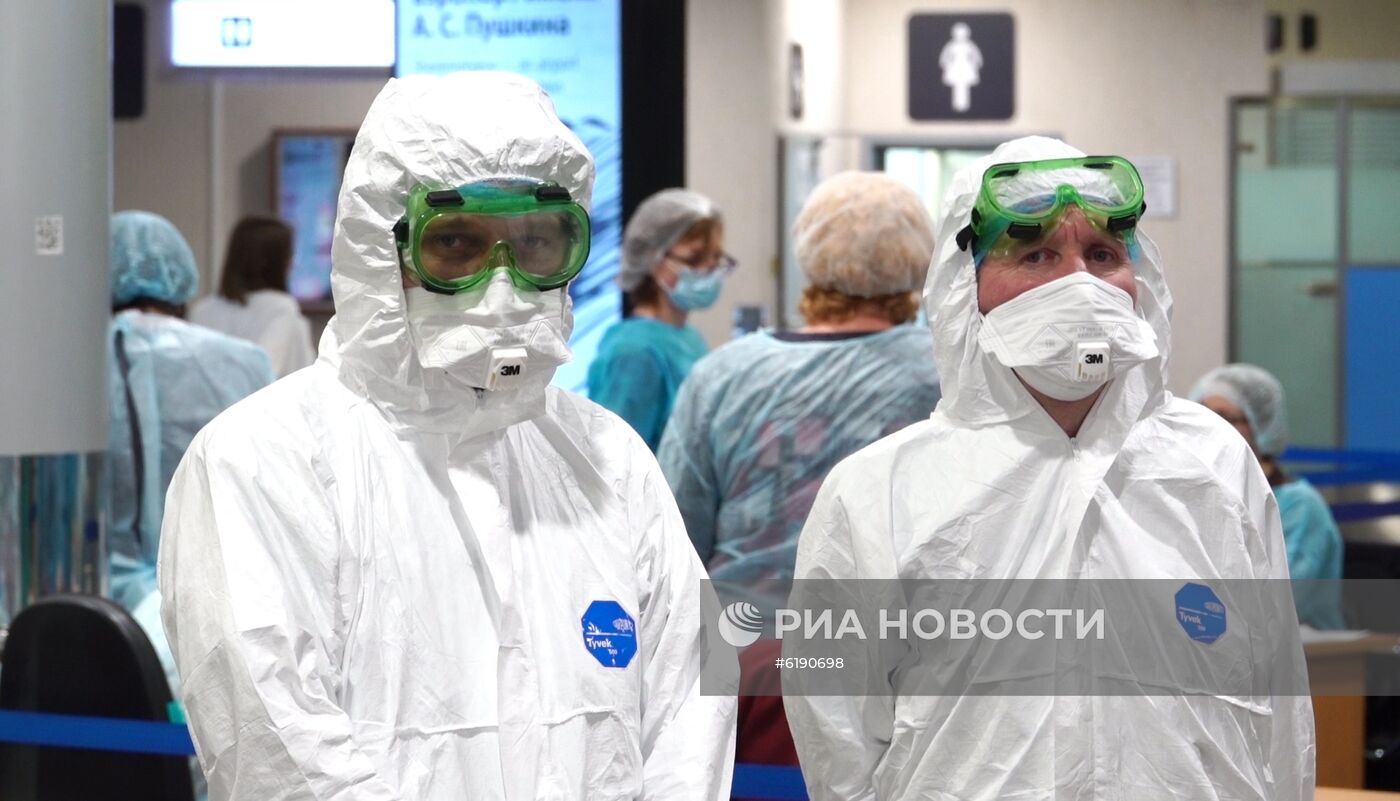 В Шереметьево усилили санитарный контроль в связи с коронавирусом