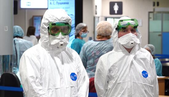 В Шереметьево усилили санитарный контроль в связи с коронавирусом