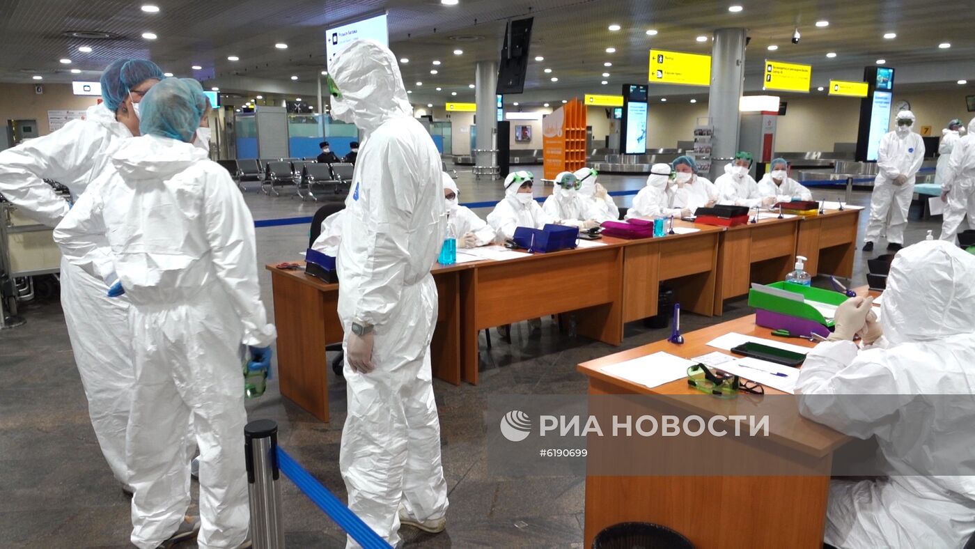 В Шереметьево усилили санитарный контроль в связи с коронавирусом