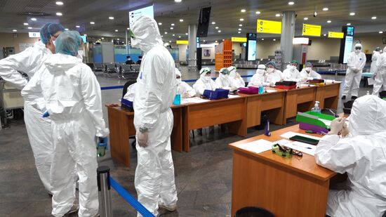 В Шереметьево усилили санитарный контроль в связи с коронавирусом
