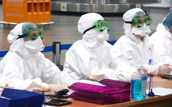 В Шереметьево усилили санитарный контроль в связи с коронавирусом